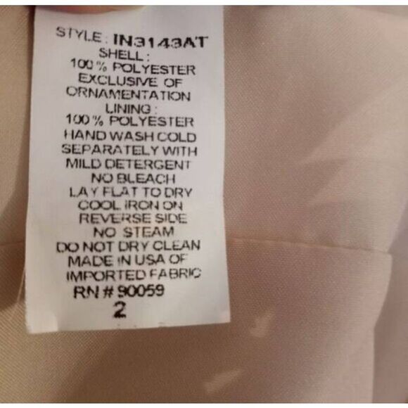 DAVID'S BRIDAL BLACK & NUDE STRAPLESS TULLE DRESS W/CAVIAR BEADING SZ.2 EUC - Picture 11 of 11